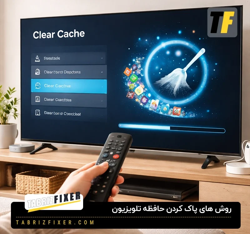 حذف فایل ها و پاک کردن حافظه تلویزیون