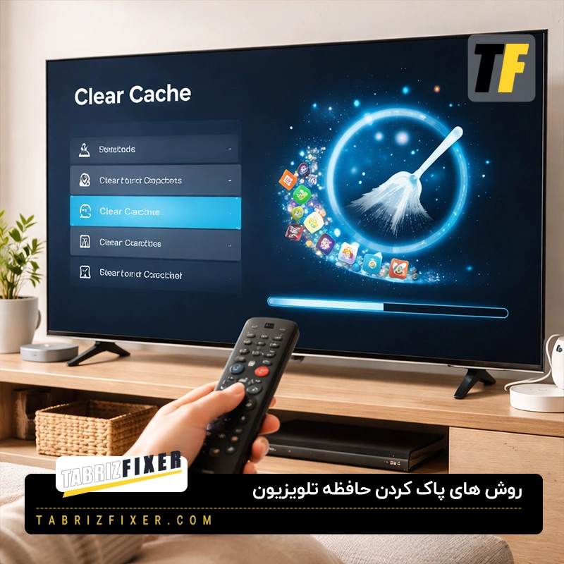 حذف فایل ها و پاک کردن حافظه تلویزیون