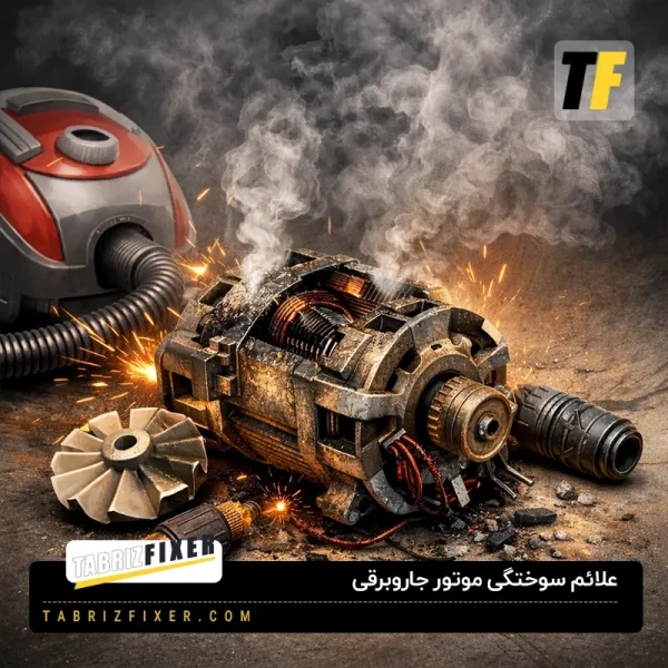 علانم سوختن موتور جاروبرقی